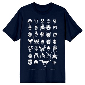Power Rangers Villains Head Shots Mask Blue Shirt - 1 of 1
