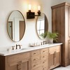 DORESshop 14.5 in. 2-Light Industrial Matte Black Vanity Light Fixtures for Bathroom with Clear Glass Shades - 3 of 4