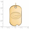 Black Bow Jewelry 14k Yellow Gold Plated Sterling Silver Georgia Bulldogs NCAA Large Pendant - 2 of 3