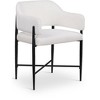 Meridina Furniture,Dame Cream Fabric Upholstered Dining Chair, Set of 2 - 2 of 4