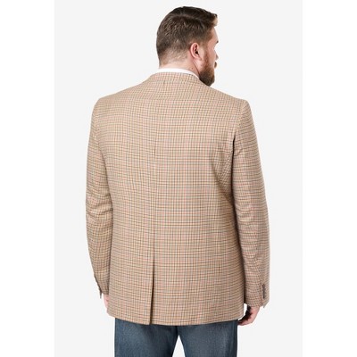 KingSize 2-Button Classic Blazer - 66, Natural Check — фото 2