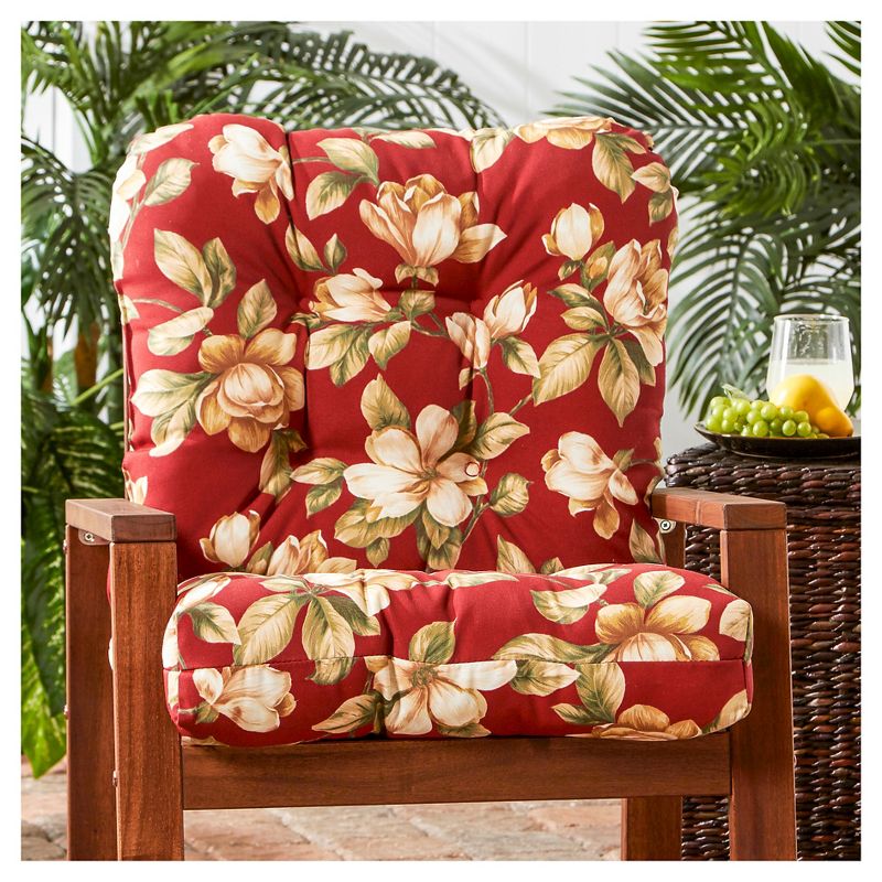 Kensington Garden 21"x21" Outdoor Seat and Back Chair Cushion, 3 of 11