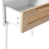 Sevobal Nightstands Single Draw Nightstand With Drawer, Open Compartment, Simple Design, Pine Wood Legs, White, 15.75 "*11.81 "*22.05 " - 2 of 4