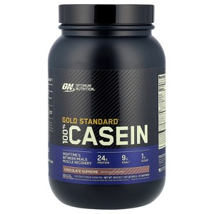Optimum Nutrition Gold Standard® 100% Casein, Chocolate Supreme, 1.87 lb (850 g) - 1 of 4