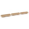 1/64 Pack of 3 Light Wood Feed Bunks, 3D Printed Farm Model RW-28 - 3 of 4