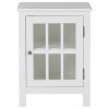 Opelton Accent Cabinet White - Signature Design by Ashley: Transitional Style, Tempered Glass Door, Adjustable Shelf - 4 of 4