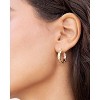 Textured 18k Gold Plated Mini Hoops - Ettika - 2 of 2