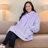 Catalonia Women's Casual Blanket Hoodie Sweatshirt, Cozy Fleece Blanket Pullover Sweater with front Pocket, Clothing Cozy Gift for Wife Woman - 2 of 4