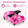 Costway 12V Ride on Toy Car Electric Go Kart with Cleaning Fun & Remote Control Pink/Rose red/Blue - 3 of 4