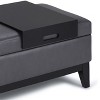 Sapphtopaz 42.3" Storage Bench Ottoman with Storage, Multi-functional Storage Organizer Ottoman Bench with Tray for Entryway Bedroom - 4 of 4