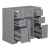 36'' Bathroom Vanity, Bathroom Sink Vanity With Adjustable Shelves, Drawer Divider, 6 Drawers - 4 of 4