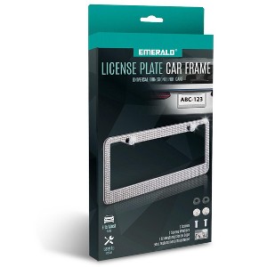Emerald Bling License Plate Frame - 1 of 4