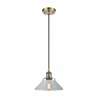 Orwell - 1 Light Cord Hung Mini Pendant In Industrial Style-6.5 Inches Tall and 8.38 Inches Wide