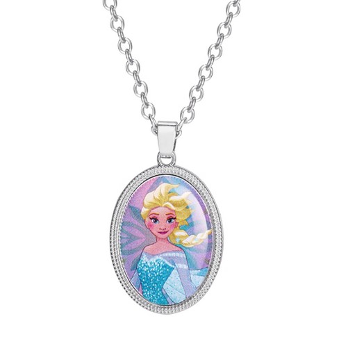 Disney Frozen Ii Elsa Pendant Jewelry - Elsa Necklace, 16 + 2'' : Target