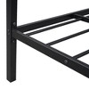 Okak Platform Bed Frame with House-Shaped Headboard and 2 Drawers Metal Storage Bed No Box Spring Needed Easy Assembly - 3 of 4