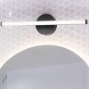 20.25" 1-Light Emerson Modern Industrial 360-Degree Rotatable Aluminum Integrated LED Vanity Black - JONATHAN Y: Wall Sconce for Bathroom - 4 of 4