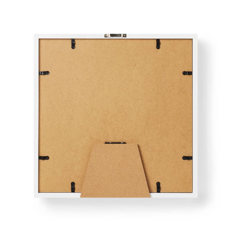 MDF Shadow Box Frame Unfinished Craft 12&#34;x12&#34; White - Mondo Llama&#8482;, 4 of 5