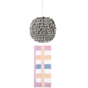 REGALWOVEN Soft Absorbent Bathroom Hand Towel Set 6" x 6"/13" x 29" 2 Packs - 1 of 4