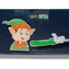 5 Star Super Deals Rear Vehicle Car Window Waving Moving Windshield Wiper Blade Tag Decal Sticker - Santa's Elf - 2 of 4