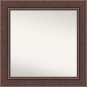 Amanti Art Moab Brown Bronze Non-Beveled Framed Bathroom Vanity Wall Mirror - 1 of 4