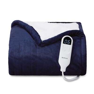 Bedsure | Electric Heated Blanket Soft & Washable Solid Flanne
