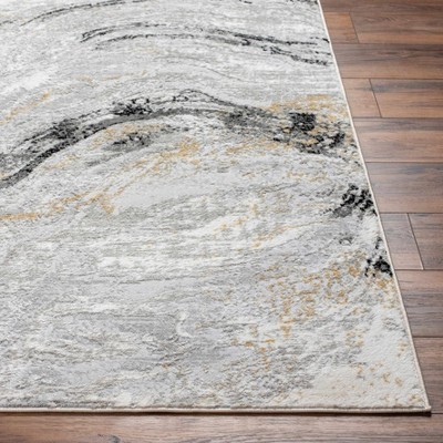 Hauteloom Tess Gray & Brown Marble Area Rug