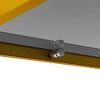 Okak Rectangle Modern Coffee Table with Storage Open Shelves, Tempered Glass Top Practical Side Table for Living Room Dining room - 4 of 4