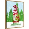 Amanti Art Gnome for Christmas portrait blue IV-Gift by Tara Reed Canvas Wall Art Print Framed 18 x 24-in. - 3 of 4