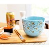 Silver Buffalo Harry Potter Hogwarts Icons Dinnerware Set | 20-Ounce Ramen Bowl With Chopsticks - 3 of 4