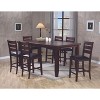 NicBex Set of 2 Bar Stools for Kitchen Island,Modern Counter Bar Stools with Wood Legs,Bar Chairs for Dining Rooms,Kitchens Islands,Charcoal/Brown - 3 of 4