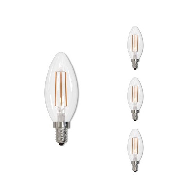 Bulbrite Set Of 4 5w 60w Equivalent B11 Led Dimmable Light Bulbs E12 :  Target