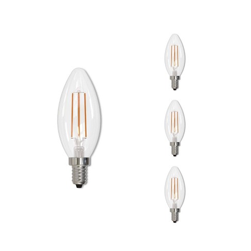 Bulbrite Set Of 4 5w 60w Equivalent B11 Led Dimmable Light Bulbs