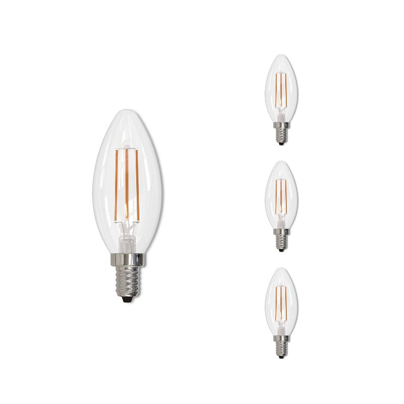 Bulbrite Set of 4 5W 60W Equivalent B11 LED Dimmable Light Bulbs E12, 1 of 8
