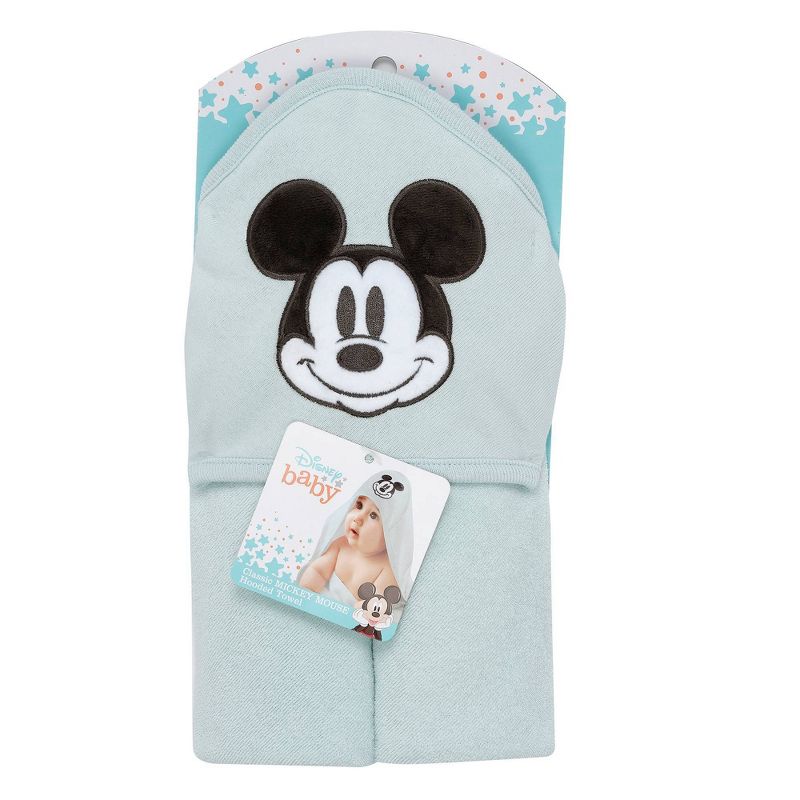 Lambs &#38; Ivy Disney Baby Classic Mickey Mouse Baby/Infant Hooded Towel, 5 of 6
