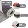 Machine Washable Plaid Runner Rug for Hallway, Kitchen, Bedroom, Living Room, Abstract Geometric Design - 3 of 4