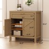 Buffet Cabinet Sideboard with Storage, 34.3' Modern Buffet Cabinet with Storage, Farmhouse Buffet Table Console Coffee Bar Cabinet - 2 of 4