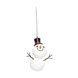 Gallerie II Volleyball Snowman Ornament - 1 of 4