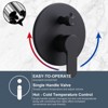 WOWOW  9-Spray Patterns with 1.8 GPM 10 in. Wall Mount Rain Fixed Shower Heads in - 4 of 4