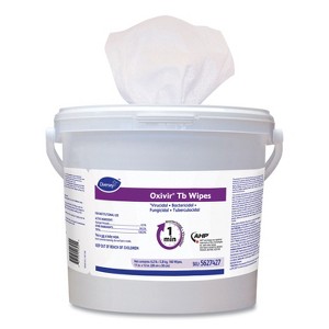 Diversey Oxivir TB Disinfectant Wipes, 11 x 12, White, 160/Bucket, 4 Buckets/Carton - 1 of 3