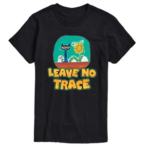 Pete the Cat Leave No Trace Camping Short Sleeve Graphic T-Shirt - Black - 2X Big and Tall - 1 of 4