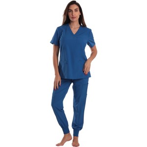 Just Love Women's V-Neck Scrub Set with Jogger Pants  Comfortable and Stylish Medical Uniform - 1 of 3