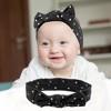 Unique Bargains Cotton Polka Dot Bow Headband Fashion Cute Hair Band for Child 7.7 Inch - 2 of 4