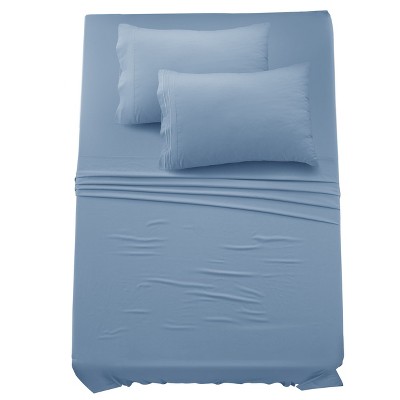 6 Piece Bed Sheet Set Ultra Soft Brushed Microfiber Solid Sheets with Pillow Cases - Lux Decor Collection