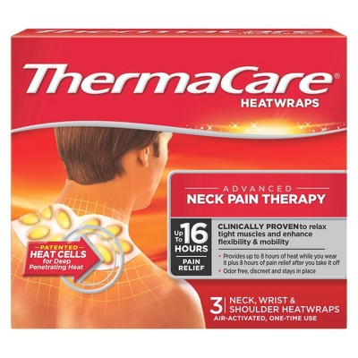 ThermaCare Neck Pain Therapy Heatwraps - 3ct