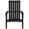 vidaXL Patio Adirondack Chair Black Polypropylene - 3 of 4