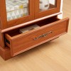 ORRD Lighted Glass Display Cabinet with Shelves & Drawer, Dark Oak - 4 of 4