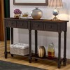 XINGHANZHENXUAN Console Table with 2 Drawers & Shelf, Easy Assembly Sofa Table for Living Room & Entryway, Distressed Wood Finish - 4 of 4
