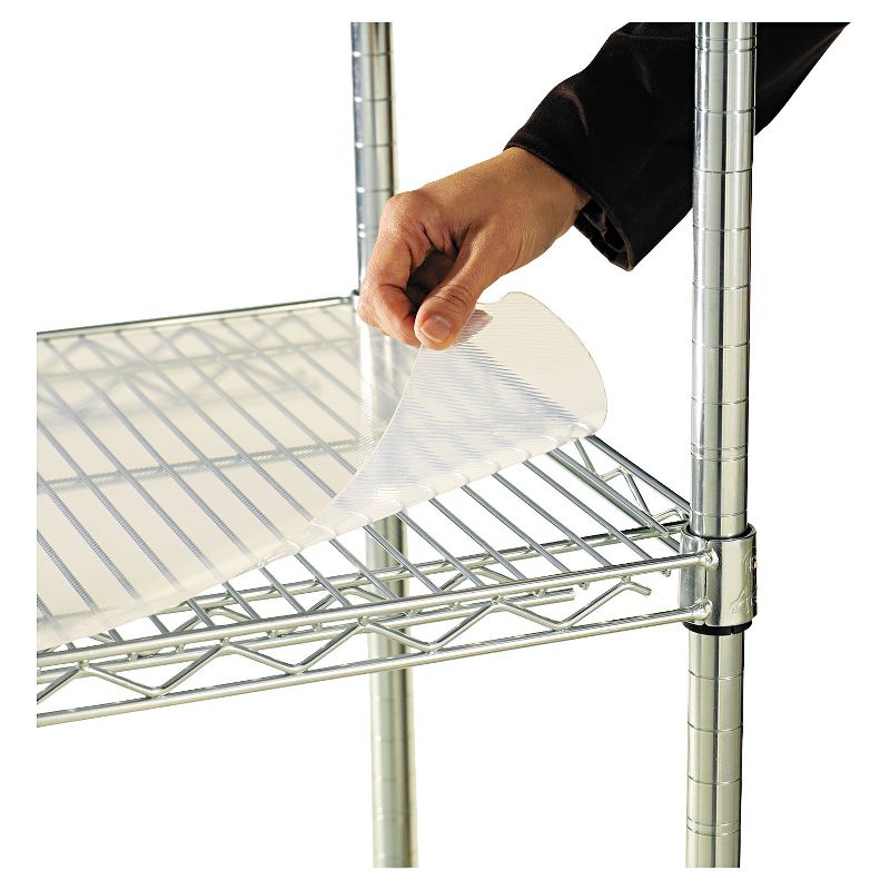 Alera Shelf Liners For Wire Shelving Clear Plastic 48w x 24d 4/Pack SW59SL4824, 1 of 7