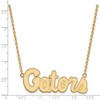 Black Bow Jewelry 14k Yellow Gold Plated Sterling Silver Florida Gators NCAA Necklace 18 Inch - 2 of 4