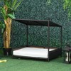 PawHut Wicker Dog House Elevated Raised Rattan Bed for Indoor/Outdoor with Removable Cushion Lounge - 2 of 4